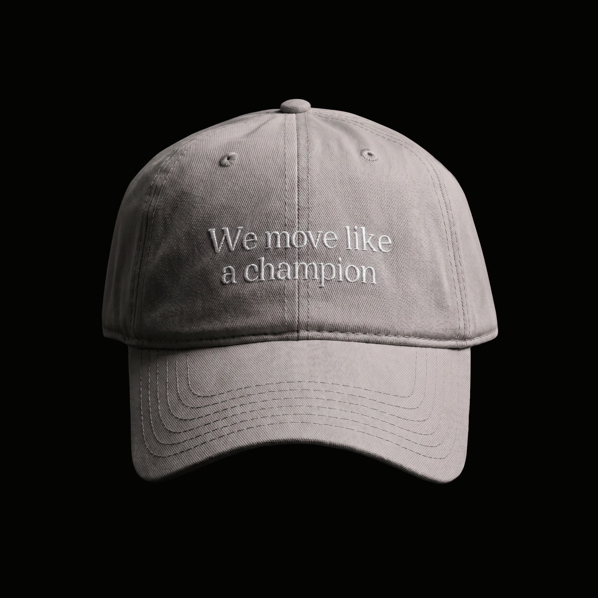 Stone washed cap
