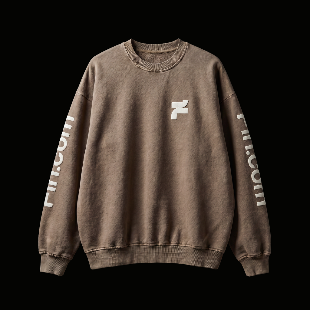 Washed crewneck