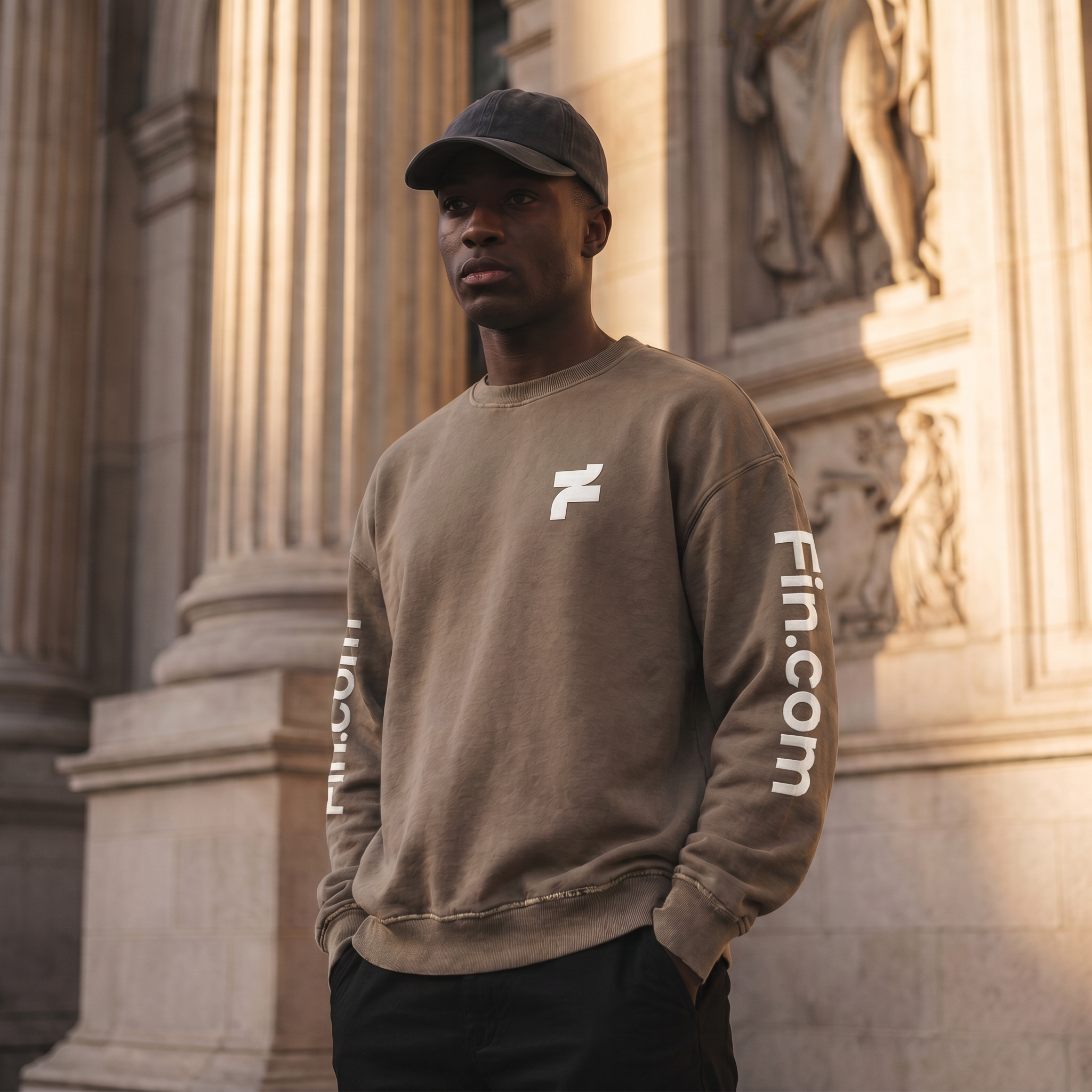 Washed crewneck